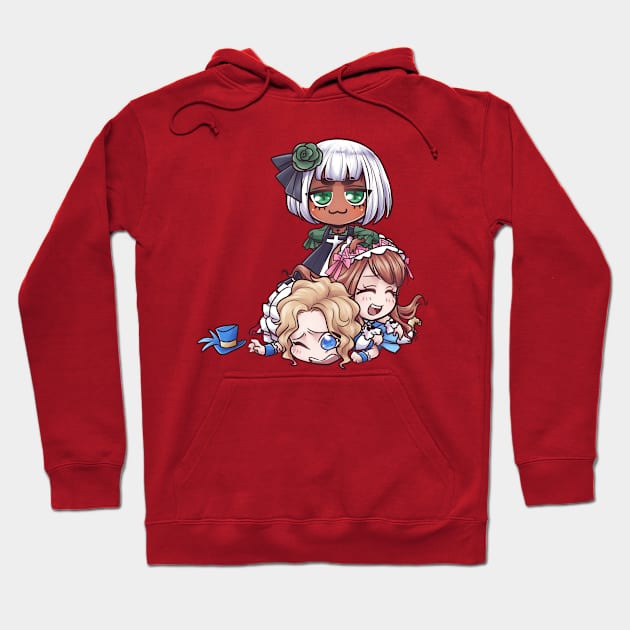 Harajuku girls Chibi Hoodie by PookieEsukiro